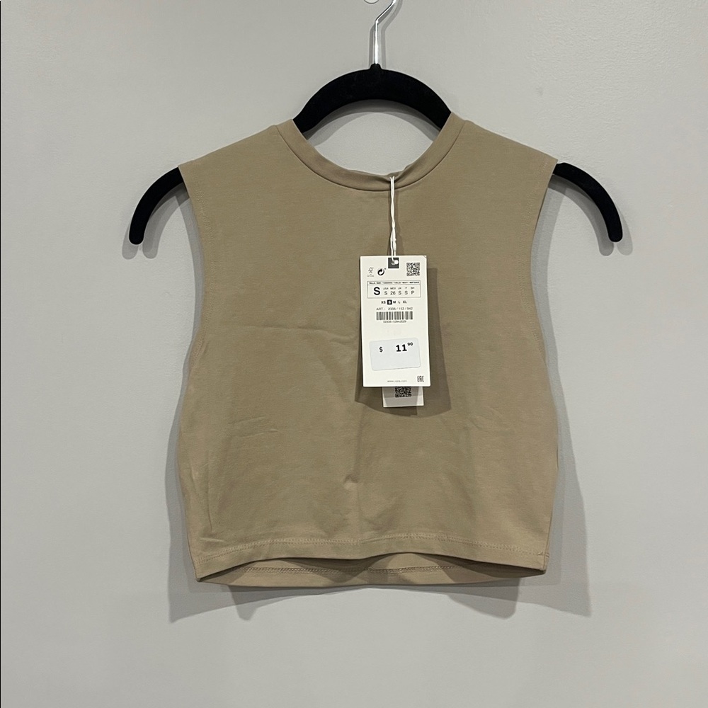 NEW Zara Cropped Tank Top